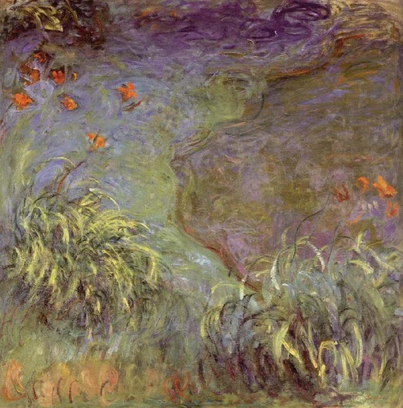 Claude Monet Day Lilies on the Bank